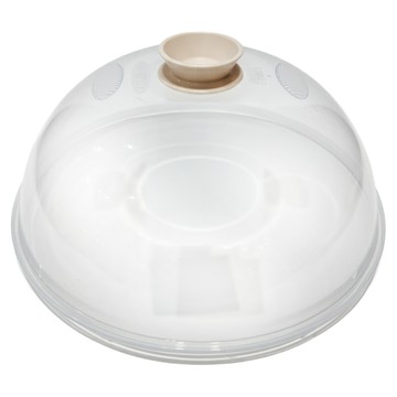 HICKIES 圓頂微波加熱蓋 淺褐色 PP塑膠  24cm  1個