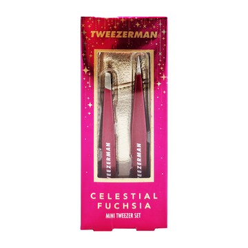 TWEEZERMAN 星空隨行眉鑷雙件組  玫紅色  1組