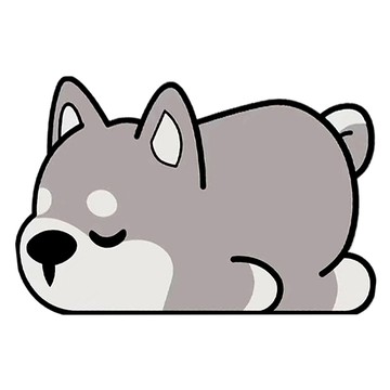 半島良品 造型軟式吸水墊 卡通款  60 x 40cm  小二哈 灰色  1個