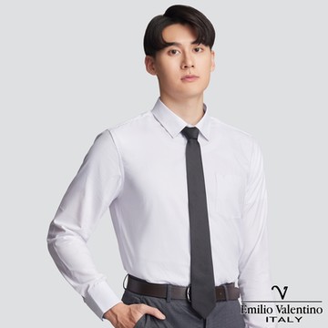 Emilio Valentino 嫘縈混紡長袖襯衫-三色