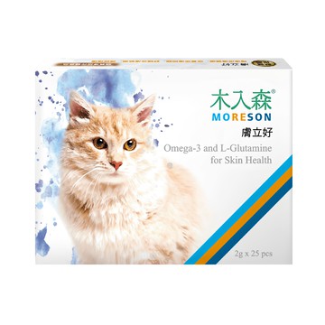 MORESON 木入森 貓咪膚立好保健粉  舒緩敏感  減少皮屑  提高免疫力  25包  2g  皮膚/毛髮  1盒