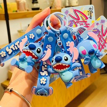 天藍小舖-史迪奇可愛表情鑰匙圈掛飾-共3色-$99【A11115550】