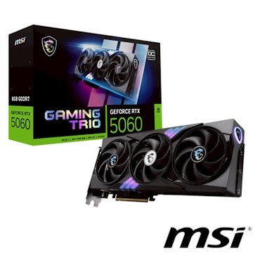 MSI微星 GeForce RTX 5060 8G GAMING TRIO OC 顯示卡