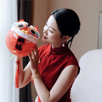 接親伴娘喜字醒獅燈籠婚禮拍攝道具婚慶中式結婚婚房布置裝飾新年