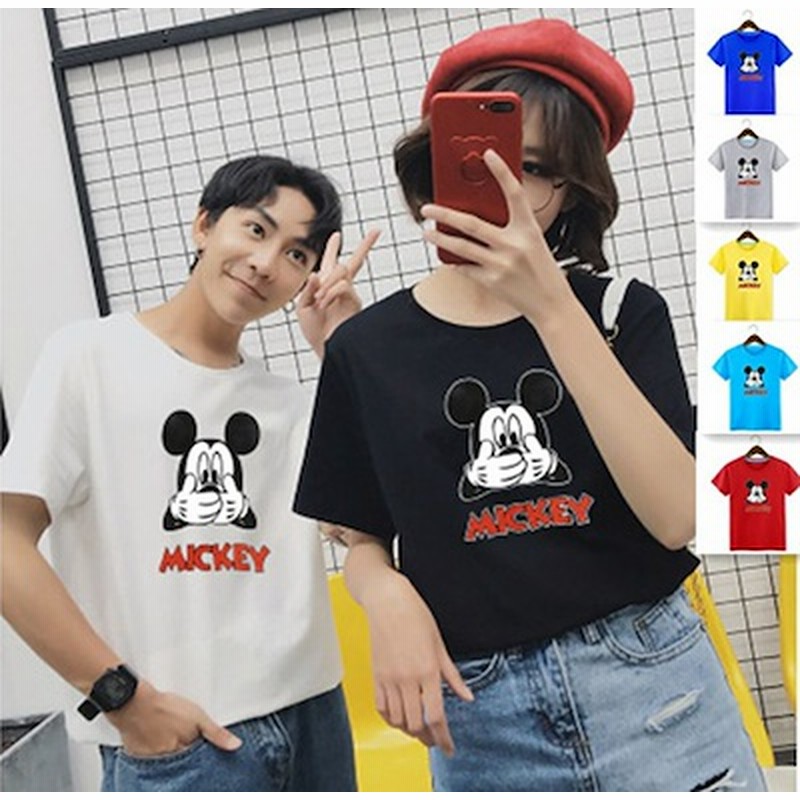 綿100 Tシャツ 可愛いプリント ペアルックカップルtシャツ Tシャツ 半袖 レディース メンズ 通販 Lineポイント最大1 0 Get Lineショッピング