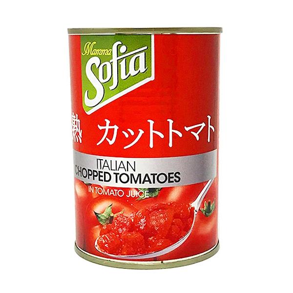 ★まとめ買い★　 天長食品 完熟カットトマト　4号 缶詰　400g　×24個