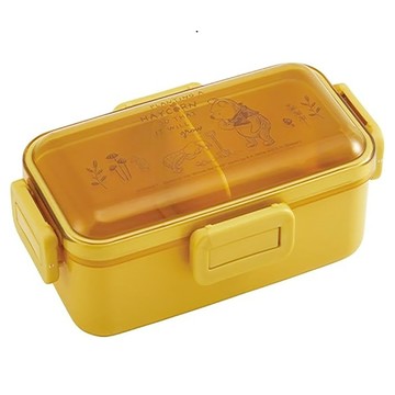 Skater 抑菌樂扣塑膠便當盒 530ml  小熊維尼 黃色  1個