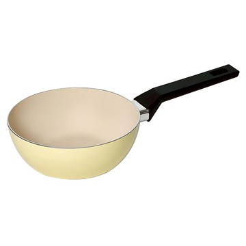 LocknLock 樂扣樂扣 春日黃陶瓷不沾IH炒鍋  18cm  1個