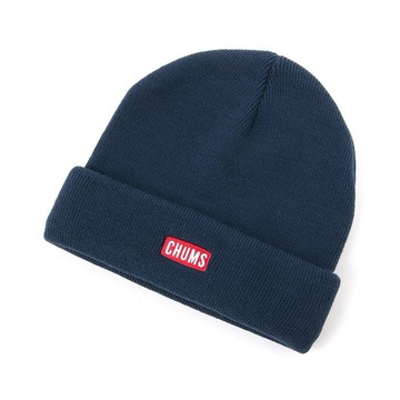 CHUMS CHUMS Logo Short Knit Cap針織帽 深藍色