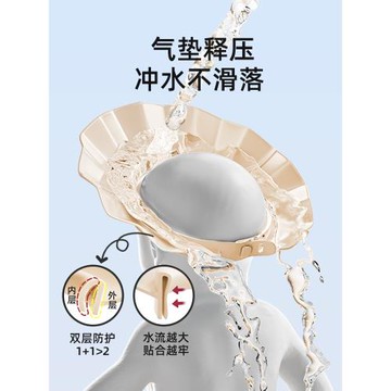 寶寶洗頭神器防水護耳護眼嬰兒擋水帽兒童小孩洗澡浴帽洗頭發帽子