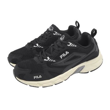 Fila 慢跑鞋 Glisten 男鞋 黑 銀 拼接 緩衝 運動鞋 1J902Z008