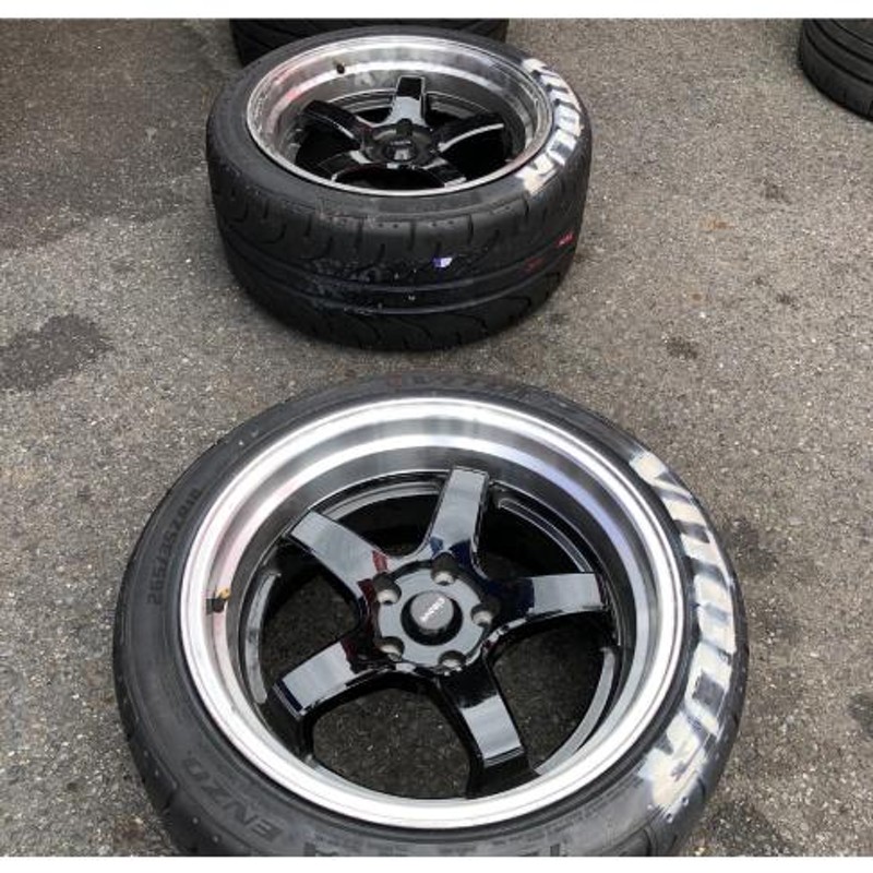 CLEAVE RACING FL53 ブラック/マシンド 17X9.0J 5H inset+18 P.C.D114 ...