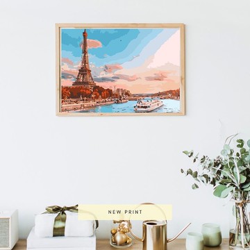 巴黎香頌 創意數字油畫 【銷售排行版】