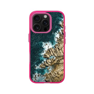 iPhone 16 Pro Clear 粉漾桃 - Chi Po-Lin 齊柏林《看見台灣》系列 - 和平島豆腐岩