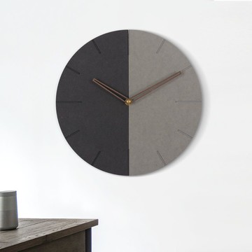 韓式新款創意時尚靜音掛鐘大號客廳家用靜音鐘表簡約田園北歐時鐘