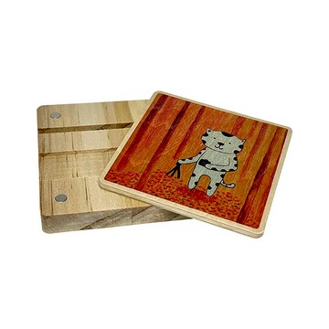 木質多功能方塊手機架 在秋天照相 客製化禮物 手機支架 手機座