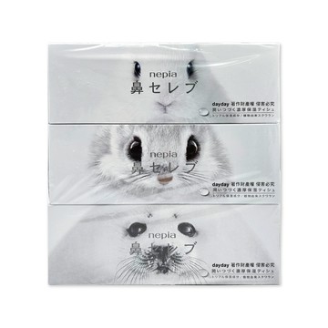 Nepia 日本鼻貴族超柔軟濃厚滋潤雙層抽取式衛生紙200抽x3盒/組(妮飄可愛動物面紙盒)