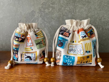 x布作束口袋x 貓款火柴盒(大/小款)