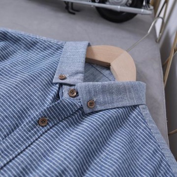 21款剪標秋冬水洗工藝 柔軟磨毛全棉面料 男士長袖休閑襯衣 襯衫