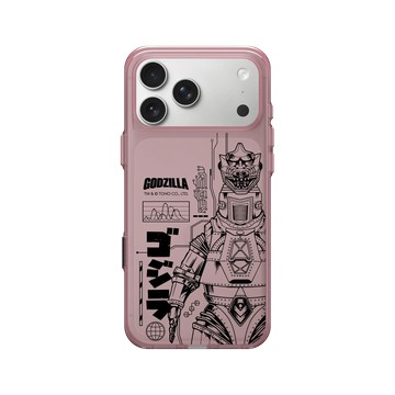 iPhone 17 Pro Max Clear (相機按鈕) 晶醺玫 - 哥吉拉 Godzilla - 機械哥吉拉(黑)