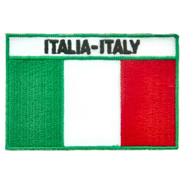 A-ONE 匯旺 義大利國旗刺繡布貼 8x5cm DIY徽章  義大利