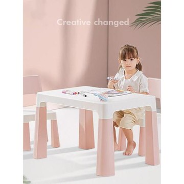 幼兒園兒童桌椅塑料桌子椅子畫畫寶寶學習桌兒童玩具桌床笠