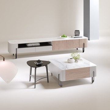 意式輕奢巖板茶幾電視櫃組合家用現代簡約小戶型客廳家具新款Y182Y