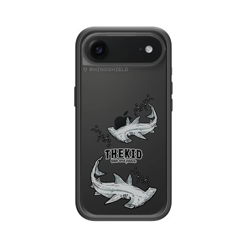 iPhone Air Mod NX -邊框背蓋組合 (相機按鈕) 黑 - KID - 錘頭鯊魚