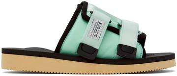 SUICOKE 绿色 & 黑色 KAW-Cab 凉鞋
