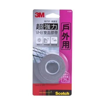 【3M】V1208N 超強雙面膠帶-戶外用-5入
