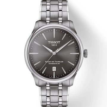 TISSOT 官方授權 杜魯爾系列簡約紳士機械腕錶-T1398071106100/39mm