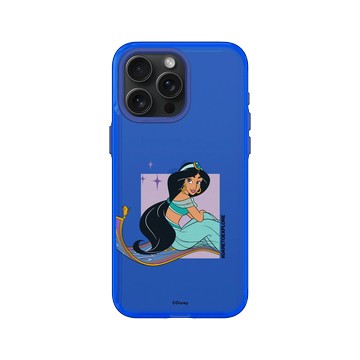 iPhone 15 Pro Max Clear 激光藍 - 迪士尼-公主系列 Disney Princess - 公主專屬系列-阿拉丁 茉莉公主