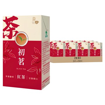 波蜜 靠茶初茗紅茶 Set 24入 茶香馥郁 甘醇順口  250ml