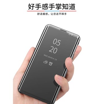適用三星S10手機殼GalaxyS8/S8Plus立式鏡面翻蓋殼s9+個性創意高端s10e男潮女s10plus全包防摔保護套5G