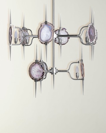 Two-Tier Eclipse Agate Chandelier