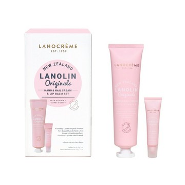 【Simple zone】Lanocreme蘭儂 羊毛脂潤唇膏&護手霜套組