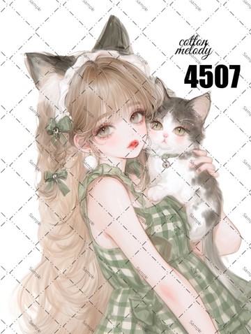 original sticker no.4507 人物貼紙 原創貼紙 原創人物貼紙 裝飾貼紙 cotton melody
