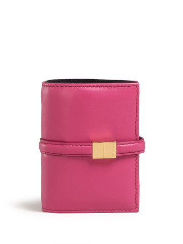 Marni - logo-engraved leather wallet - women - Calf Leather (top grain)/Calf Leather (top grain) - One Size - Pink