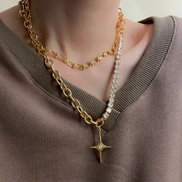 項鍊 情侶項鍊 銀項鍊 十字架項鍊 男生項鍊 韓國項鍊 日系項鍊 個性項鍊 大項鍊 鋯石項鍊 小眾項鍊 女生禮物 231