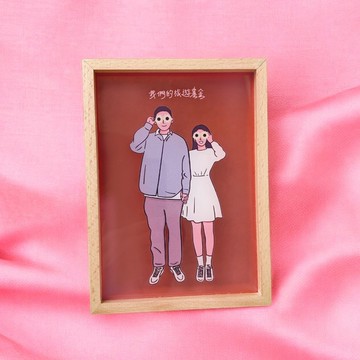 【客製】存錢筒/似顏繪/獨家首創/浪漫粉紅派對