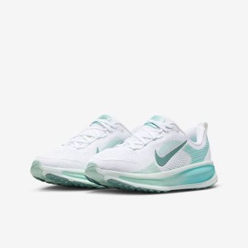 NIKE 慢跑鞋 女鞋 大童 運動鞋 緩震 VOMERO 18 GS 薄荷白 HQ2157-106 (2K2179)