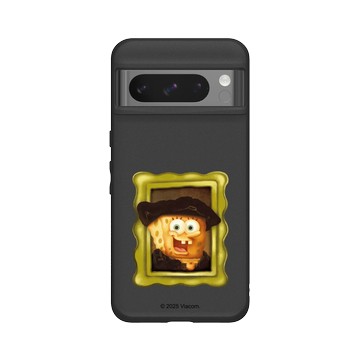 Pixel 8 Pro SolidSuit 黑 - 海綿寶寶 SpongeBob - 名畫系列-遇見海綿寶寶