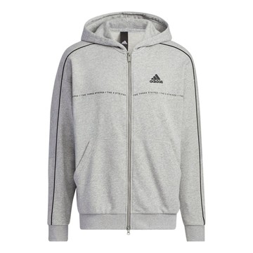 adidas 3-stripes hoodie 'Grey'