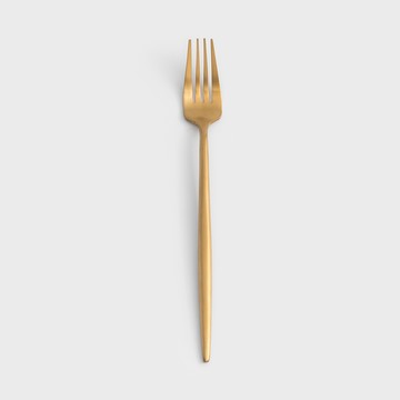 葡式 設計風潮 22.4cm 不銹鋼主餐叉│霧金│單品