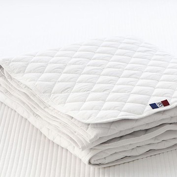 BasicTone 韓國製 經典高密度純棉80支加大尺寸鬆緊帶固定式床墊  床墊Q(160*205cm)  純白色