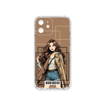 iPhone 12 mini 殼 TRON IPhone 12 MINI 雜誌風女孩  載具 四角防摔殼 手機殼