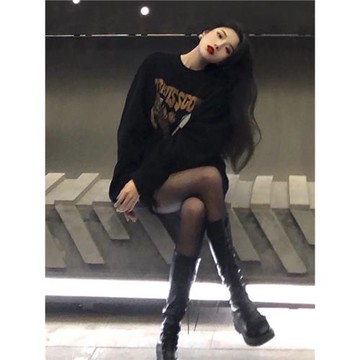 2025年新款秋冬美式復古設計感小眾時尚休閑加絨加厚衛衣女潮ins