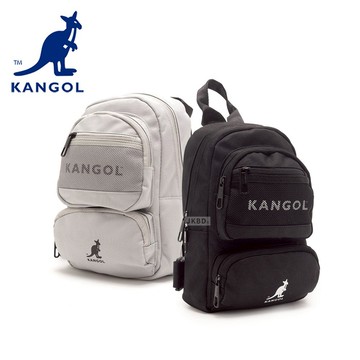 KANGOL 英國 袋鼠 網布多格層單肩包【65258711】 包包 斜背包