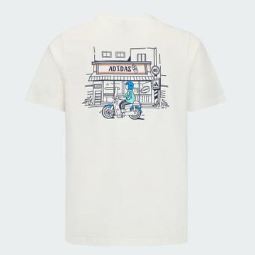 Adidas 愛迪達 Taipei Gfx Tee KV5975男 T恤 運動上衣 休閒短袖 城市生活系列 白 亞版