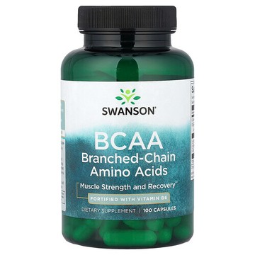 Swanson Vitamins, BCAA 鋅鎂素運動修復補充劑，100 粒膠囊